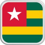 Square flag Togo